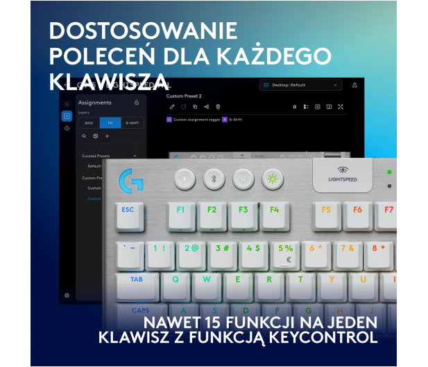 LOGITECH G915 X TKL Lightspeed Tactile biały 920-012737 - 1276180 - zdjęcie 4
